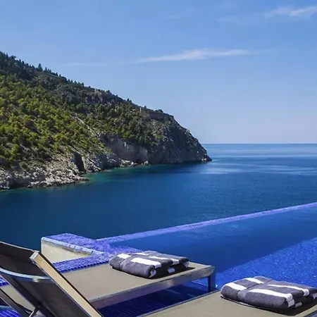 Exquisite Kefalonia Arystar 1 Bedroom Seafornt Spectacular Sea Views Private Outdoor Infinity Pool Assos * Asos