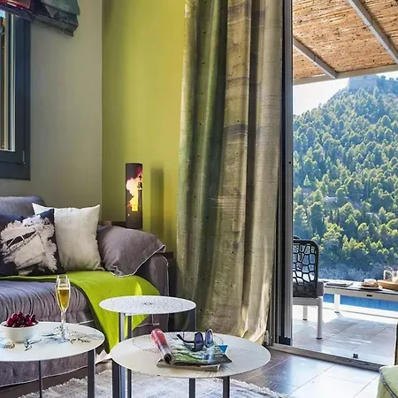 Villa Exquisite Kefalonia Arystar 1 Bedroom Seafornt Spectacular Sea Views Private Outdoor Infinity Pool Assos Asos