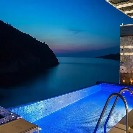 Exquisite Kefalonia Arystar 1 Bedroom Seafornt Spectacular Sea Views Private Outdoor Infinity Pool Assos